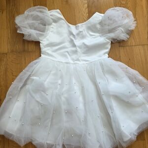 Elegant White Kids Dress